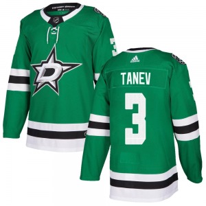 Authentic Adidas Youth Chris Tanev Green Home Jersey - NHL Dallas Stars