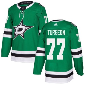 Authentic Adidas Youth Pierre Turgeon Green Home Jersey - NHL Dallas Stars
