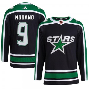 Authentic Adidas Youth Mike Modano Black Reverse Retro 2.0 Jersey - NHL Dallas Stars