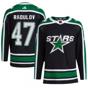Authentic Adidas Youth Alexander Radulov Black Reverse Retro 2.0 Jersey - NHL Dallas Stars