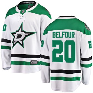 Breakaway Fanatics Branded Youth Ed Belfour White Away Jersey - NHL Dallas Stars