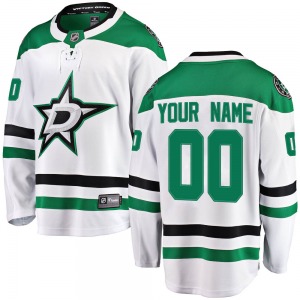 Breakaway Fanatics Branded Youth Custom White Custom Away Jersey - NHL Dallas Stars
