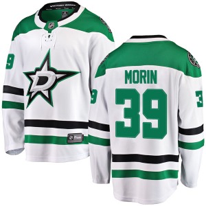 Breakaway Fanatics Branded Youth Travis Morin White Away Jersey - NHL Dallas Stars