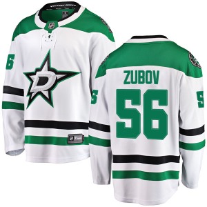 Breakaway Fanatics Branded Youth Sergei Zubov White Away Jersey - NHL Dallas Stars
