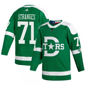 Authentic Adidas Youth Antonio Stranges Green 2020 Winter Classic Player Jersey - NHL Dallas Stars