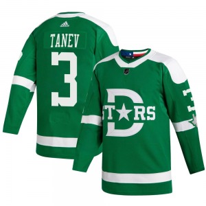 Authentic Adidas Youth Chris Tanev Green 2020 Winter Classic Player Jersey - NHL Dallas Stars
