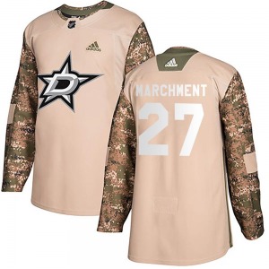 Authentic Adidas Youth Mason Marchment Camo Veterans Day Practice Jersey - NHL Dallas Stars