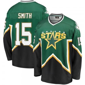 Premier Fanatics Branded Youth Craig Smith Green/Black Breakaway Kelly Heritage Jersey - NHL Dallas Stars