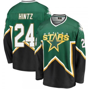 Premier Fanatics Branded Youth Roope Hintz Green/Black Breakaway Kelly Heritage Jersey - NHL Dallas Stars