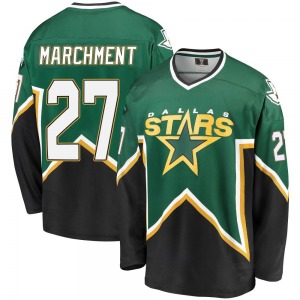 Premier Fanatics Branded Youth Mason Marchment Green/Black Breakaway Kelly Heritage Jersey - NHL Dallas Stars