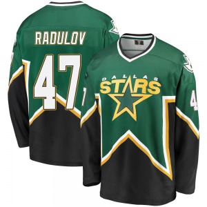 Premier Fanatics Branded Youth Alexander Radulov Green/Black Breakaway Kelly Heritage Jersey - NHL Dallas Stars