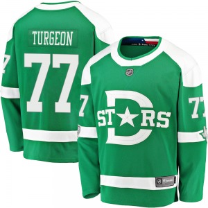 Breakaway Fanatics Branded Youth Pierre Turgeon Green 2020 Winter Classic Jersey - NHL Dallas Stars