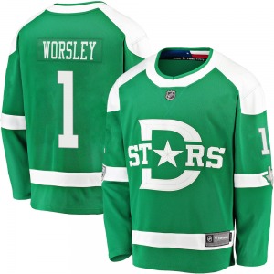 Breakaway Fanatics Branded Youth Gump Worsley Green 2020 Winter Classic Jersey - NHL Dallas Stars