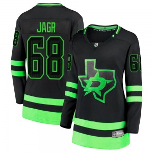 Premier Fanatics Branded Women's Jaromir Jagr Black Breakaway 2020/21 Alternate Jersey - NHL Dallas Stars